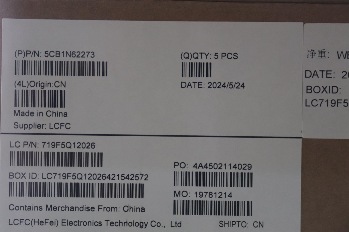 Lenovo Upper Case ASM_SPA L 83DNTT PS 5CB1N62273