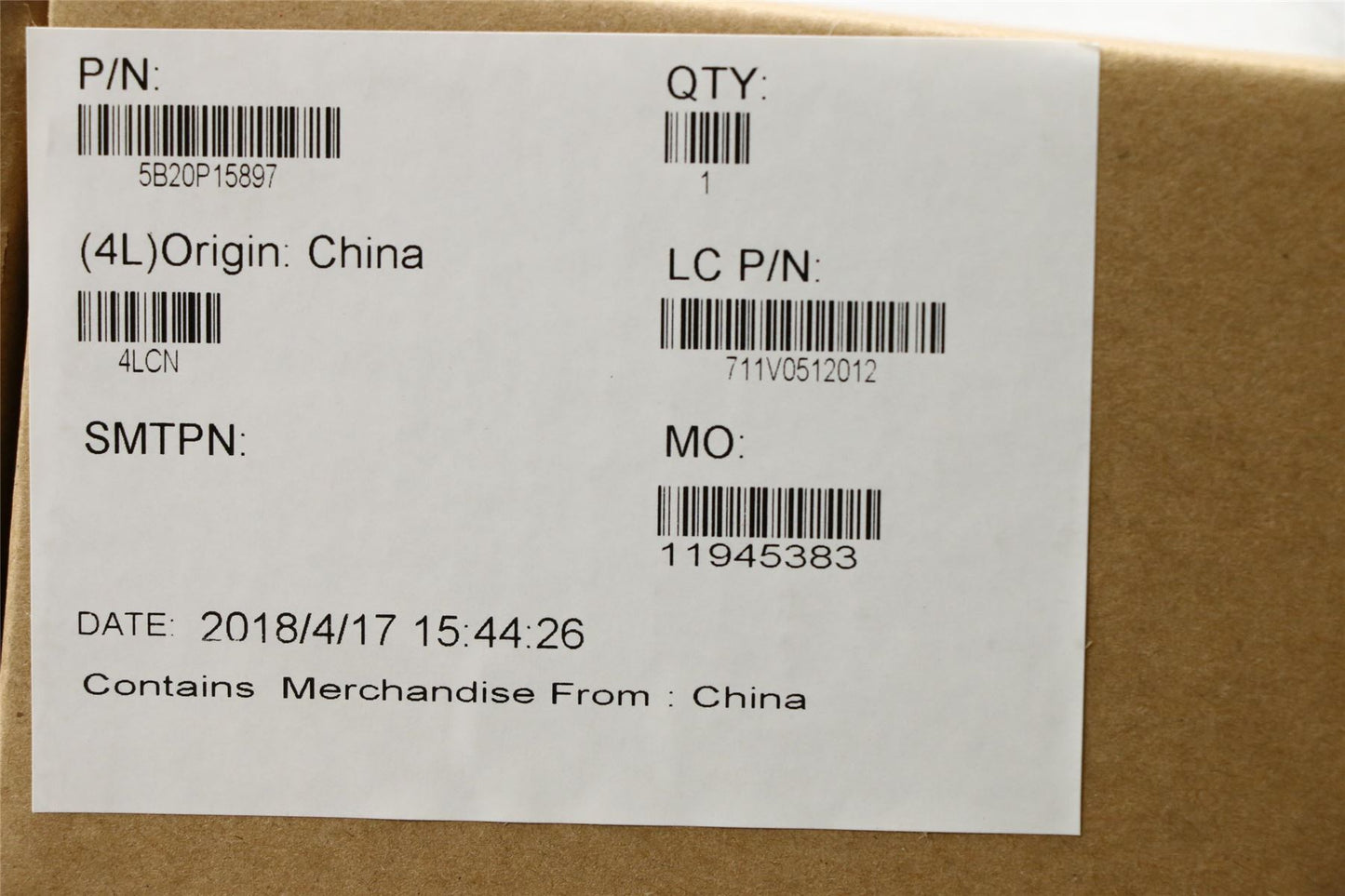 Lenovo MB L80YNA129720PR17M1 4G4G NFP WIN 5B20P15897