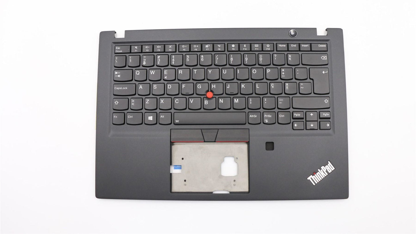 Lenovo ThinkPad T490s Keyboard Palmrest Top Cover Portuguese Black 02HM297