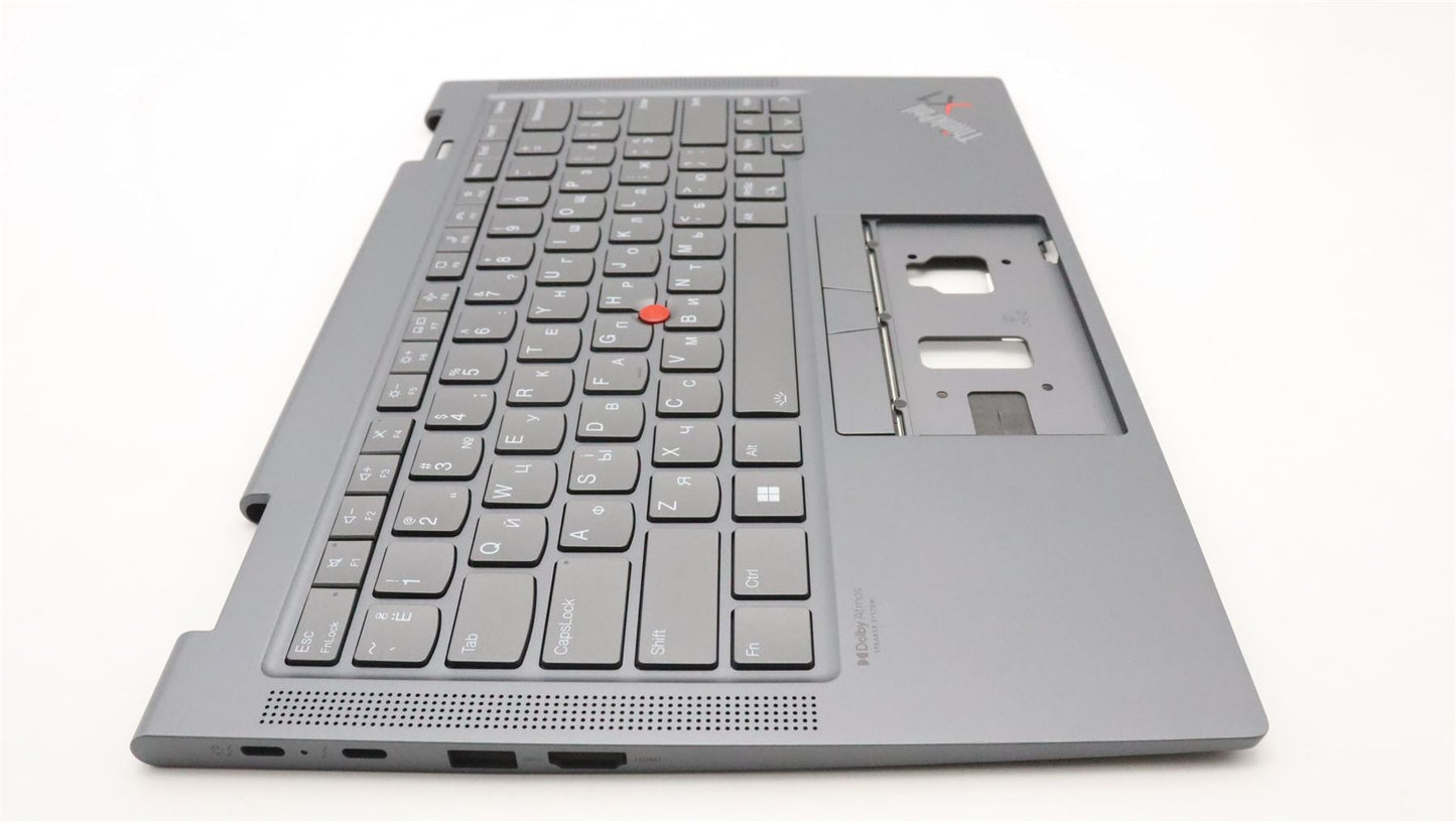 Lenovo ThinkPad X1 7th Gen Keyboard Palmrest Top Cover Ukrainian 5M11H45797