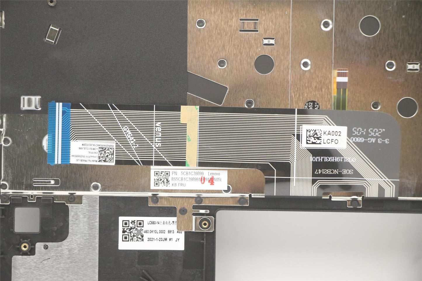 Lenovo Upper Case ASM_US W 82HU FB GY 5CB1C39899