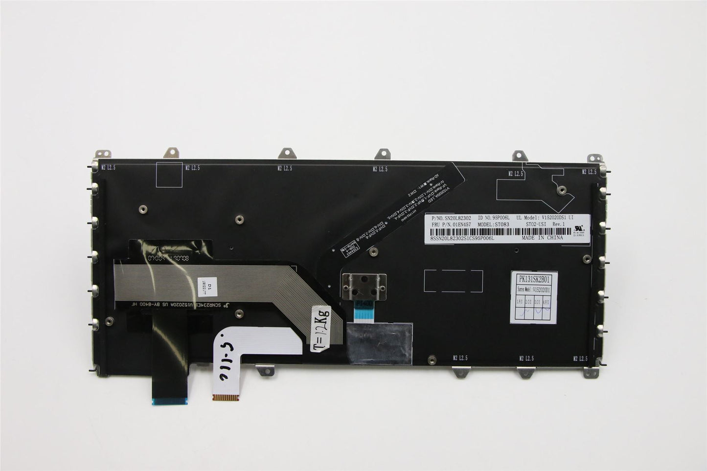 Lenovo Yoga 370 Keyboard US International Silver Backlit 01EN457