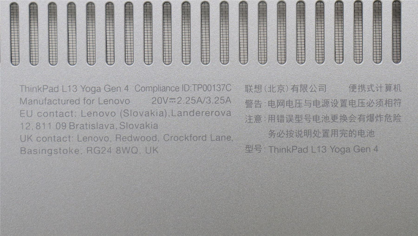 Lenovo MECH_ASM FRU D COVER,YOGA SG L13 Fenrir2 5M11L64850