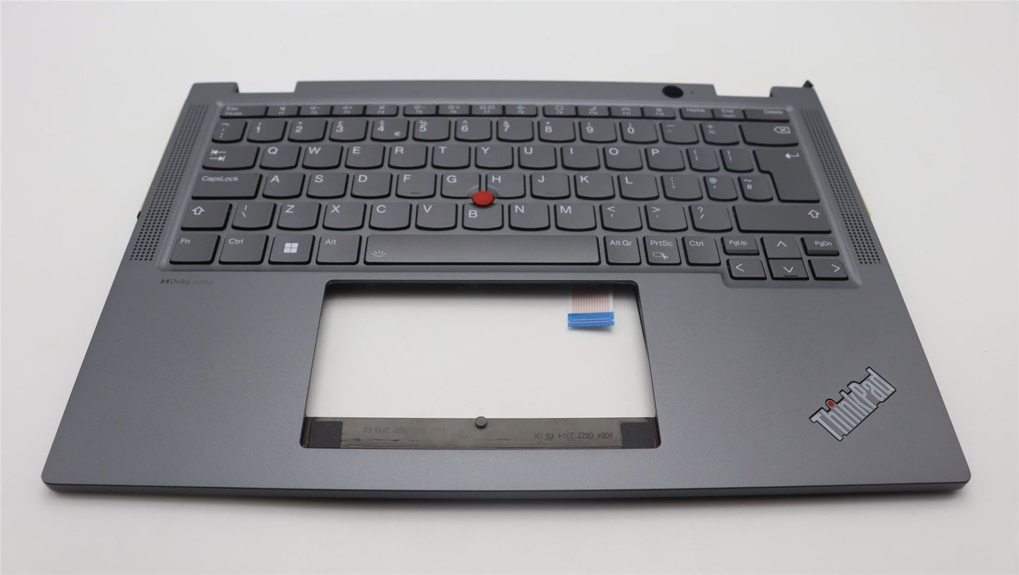 Lenovo ThinkPad X13 Gen 4 Keyboard Palmrest Top Cover UK Europe Grey 5M11L64613