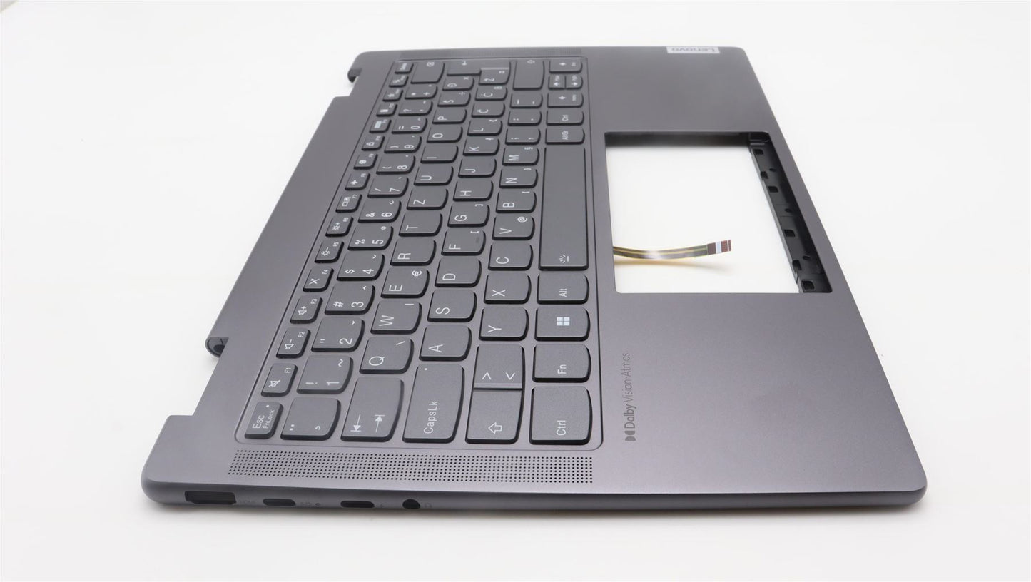 Lenovo Yoga 7 14IRL8 Keyboard Palmrest Top Cover Slovenian Storm Grey 5CB1L40831