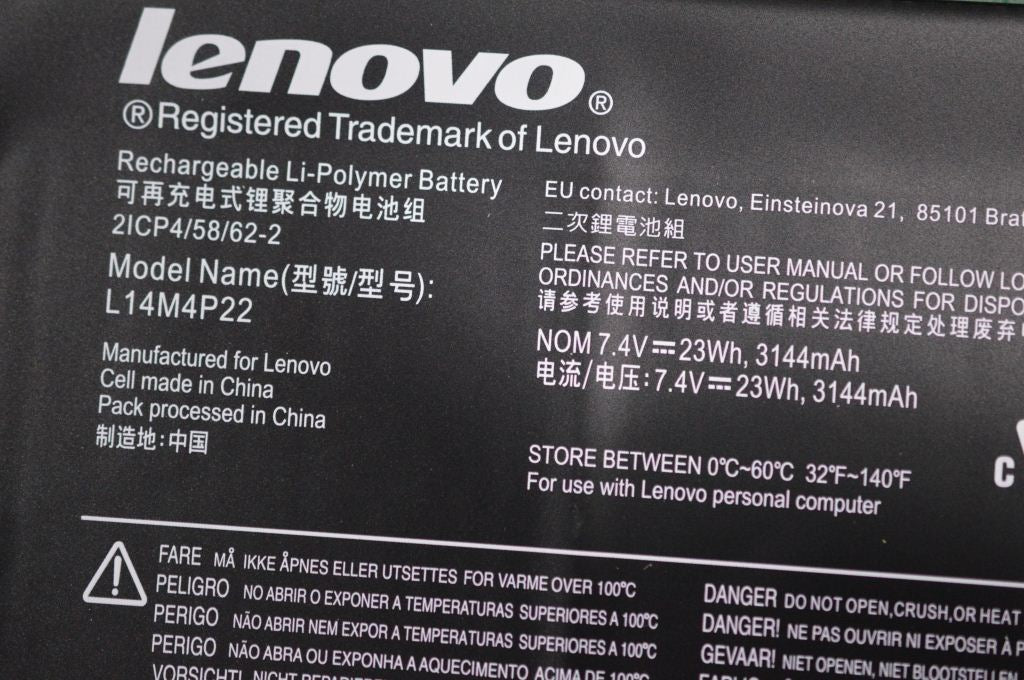 Lenovo S21e-20 Battery 7.4V 23Wh 5B10H13100