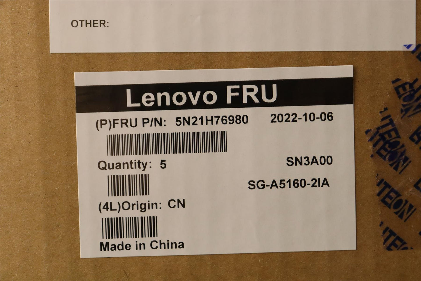 Lenovo ThinkPad L13 4 X13 3 Clavier Italien Noir 5N21H76980