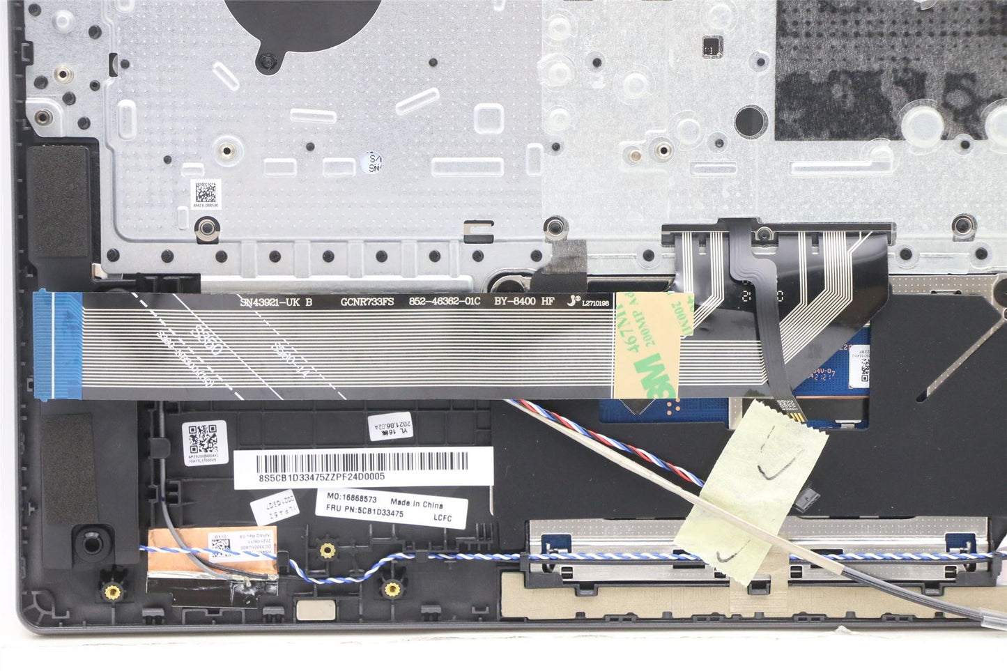 Lenovo IdeaPad 5 14ITL6 Palmrest Cover Touchpad Keyboard Italian Grey 5CB1D33475