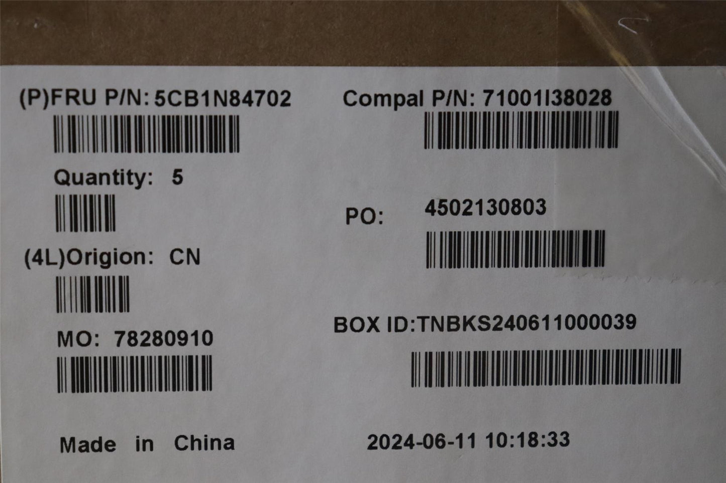 Lenovo Upper Case ASM BUL C 83DH LGRGB 5CB1N84702