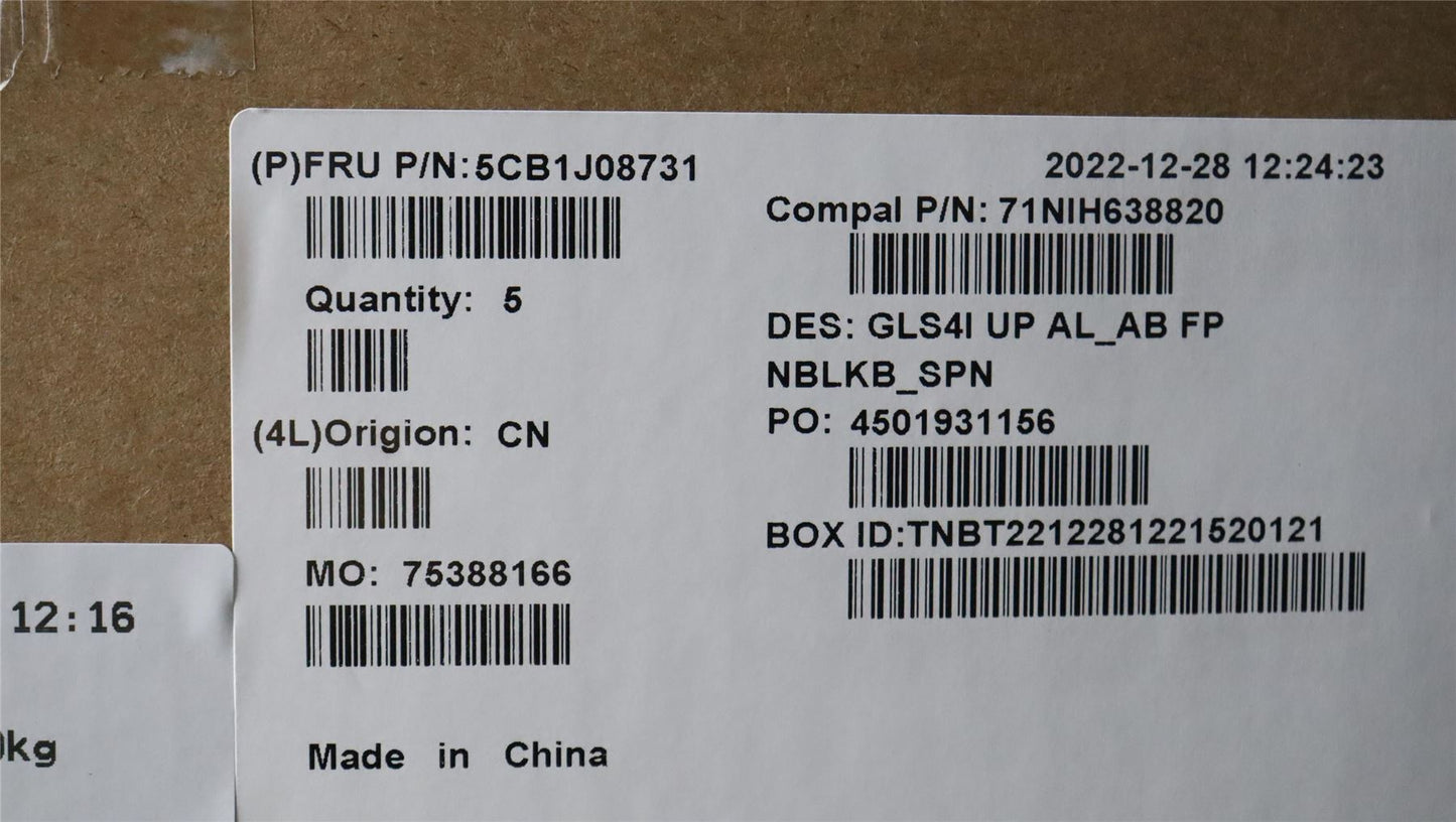 Lenovo UpperCaseASM_SPA C82SD ALAB FPNBL 5CB1J08731