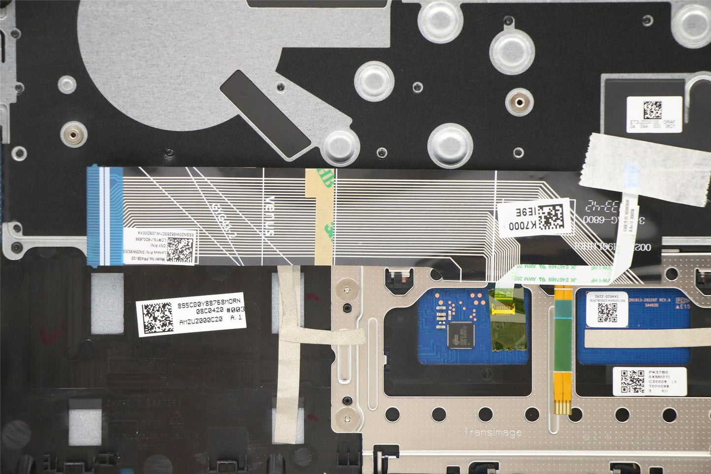 Lenovo IdeaPad 5 14IIL05 Palmrest Cover Touchpad Keyboard German Blue 5CB0Y89090