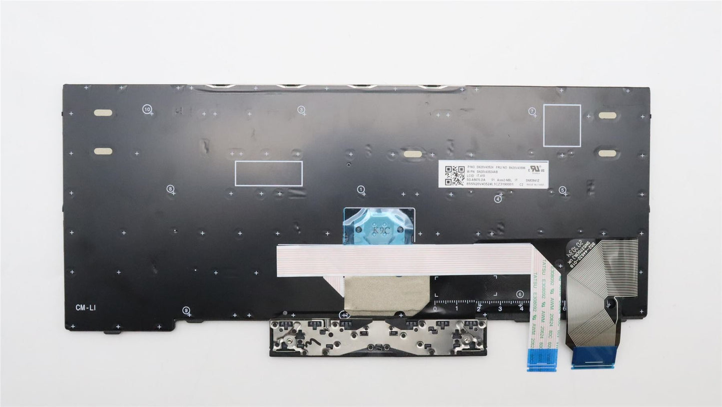 Lenovo ThinkPad L13 2 Keyboard Italian Silver 5N20V43596