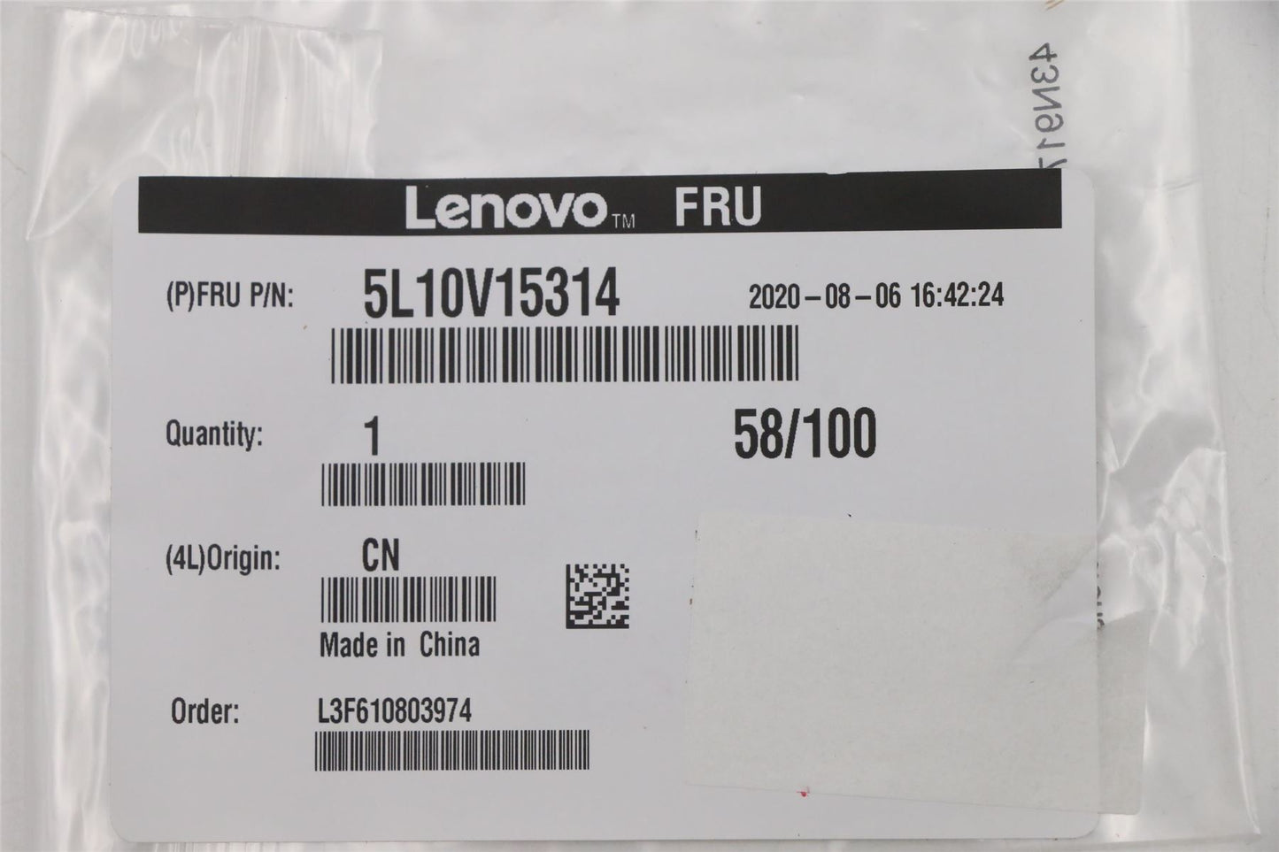 Lenovo LABEL FRU LABEL KIT for LIPC 5L10V15314