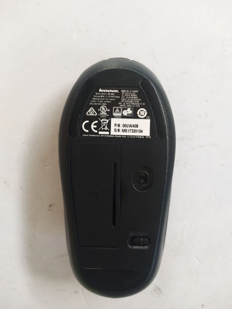 Lenovo MOUSE Liteon SM-8861(WW) Mouse Black 00UW408