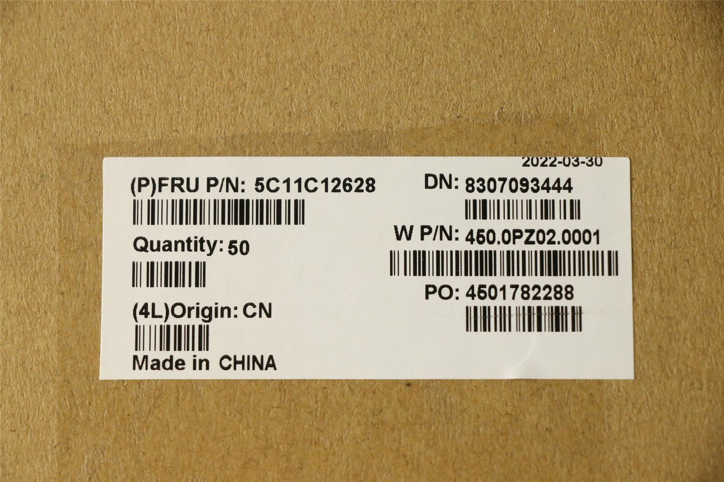 Lenovo FRU CABLE CABLE, IO FPC, Golem 5C11C12628