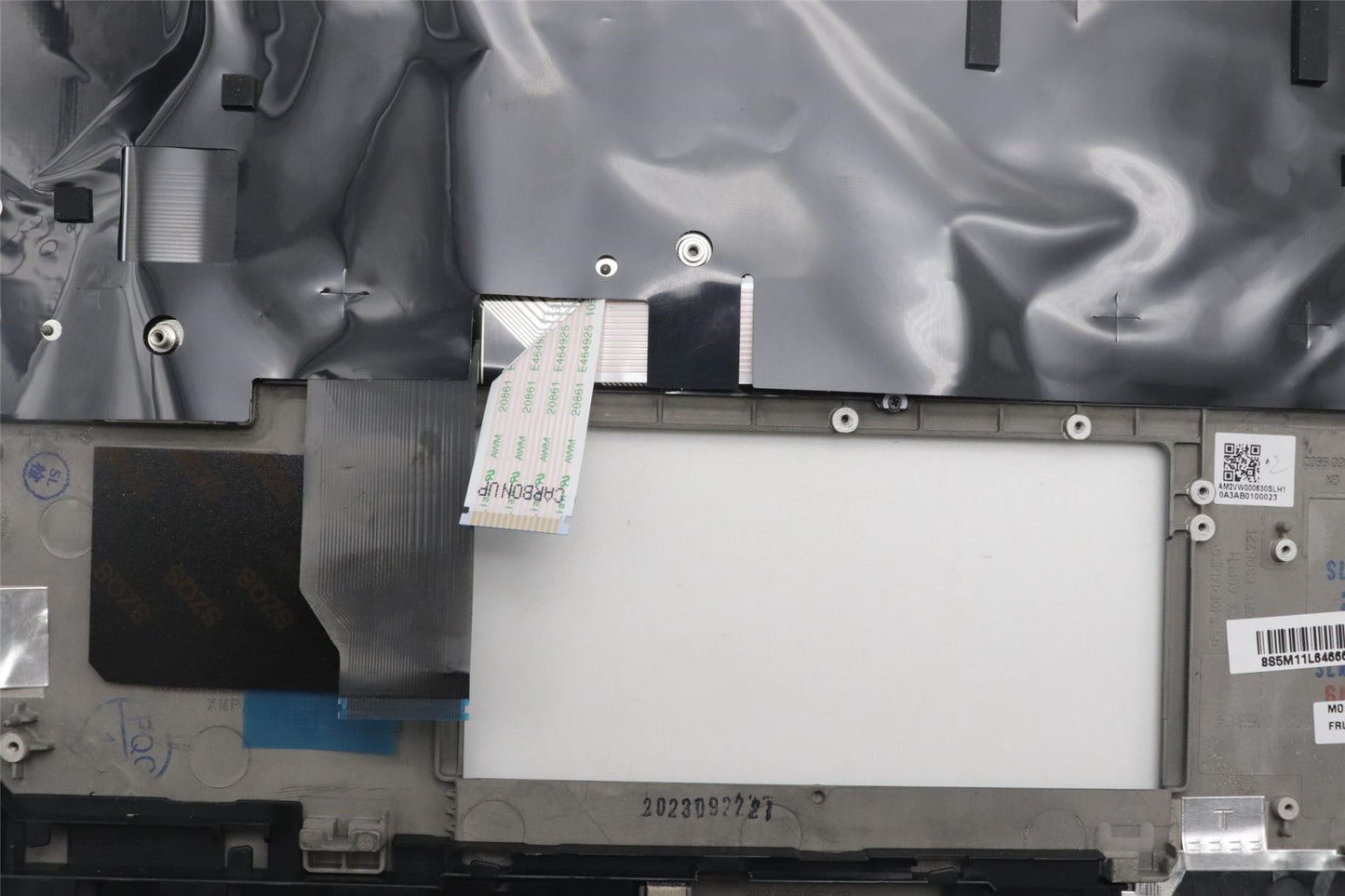 Lenovo Yoga X13 Gen 4 Palmrest Cover Keyboard US Europe Grey 5M11L64666