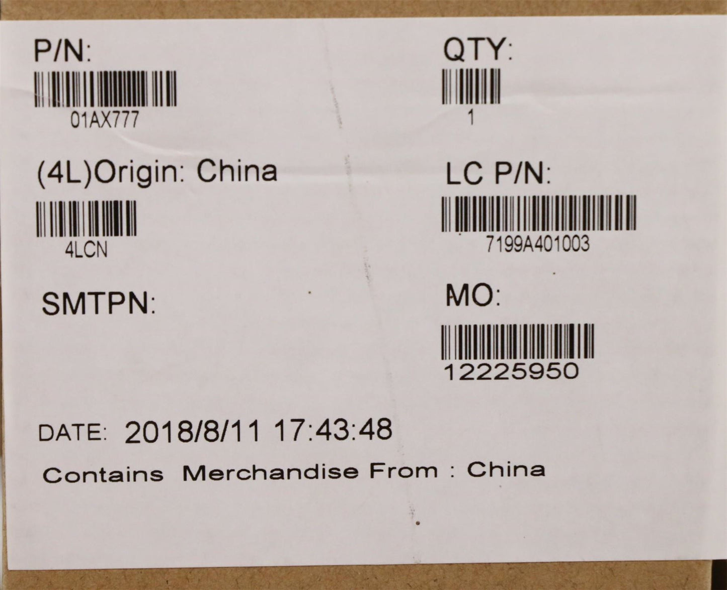 Lenovo 01AX777 Wireless,CMB,SIE,EM7430 Tab