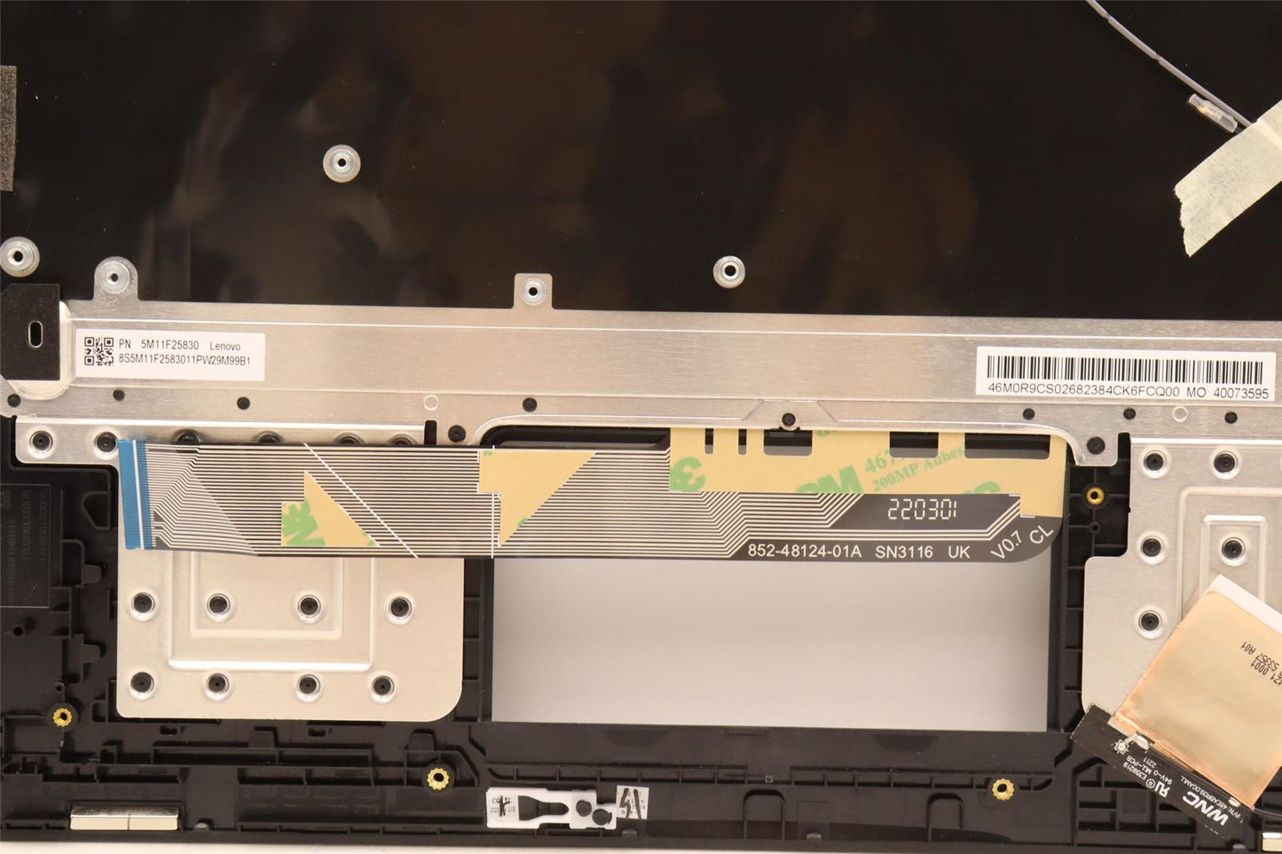 Lenovo Yoga 13w 13w Gen 2 Keyboard Palmrest Top Cover German Black 5M11F25830