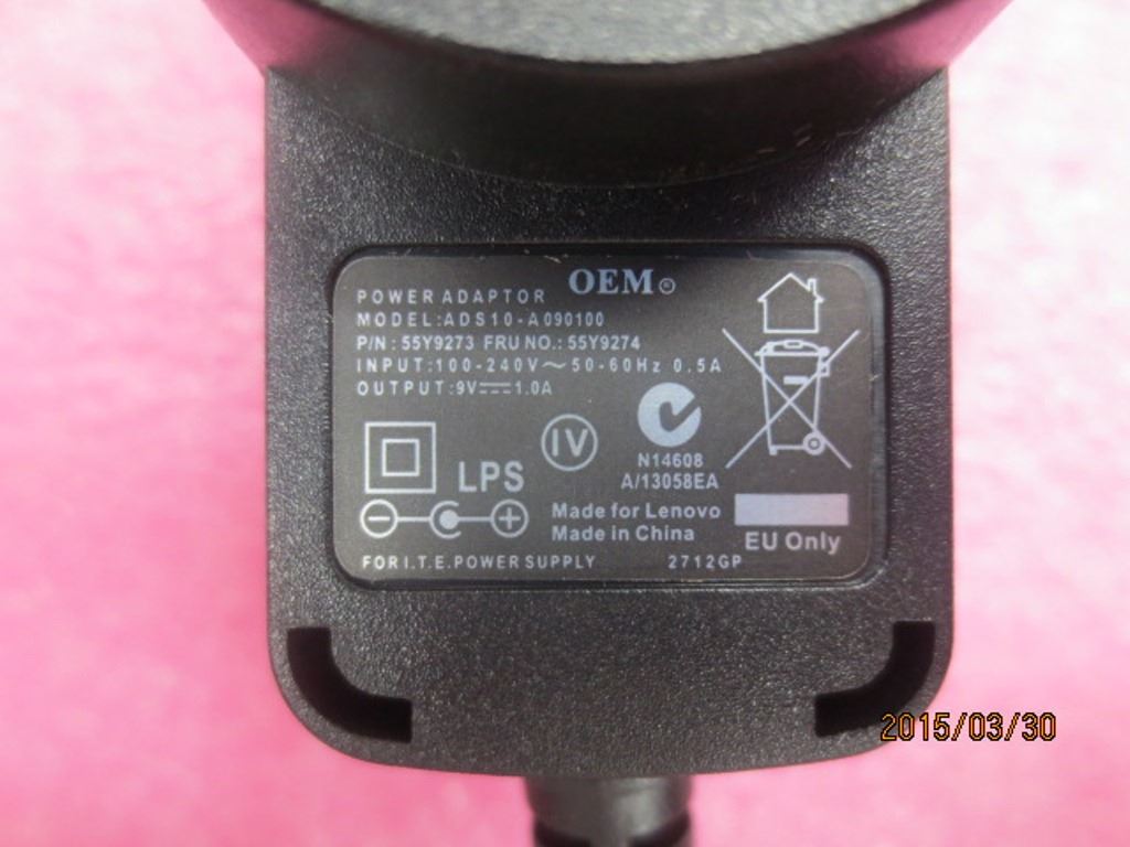 Lenovo Soundbar AUS AC Charger Adapter 55Y9274