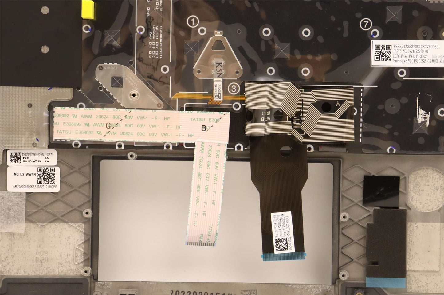 Lenovo MECH_ASM KBD W/C GRE BKLT(CHY) USWWBK 5M11C85429