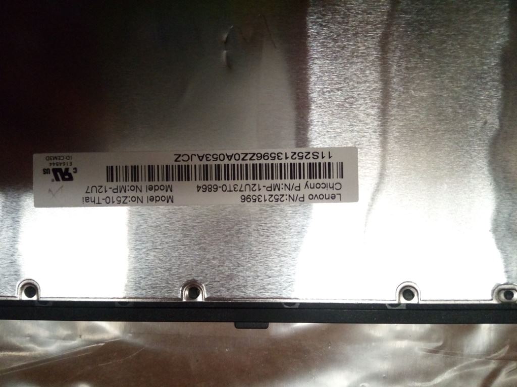 Lenovo T6E1-CCY-THA-BlackKeySilverF-KBD Thai Keyboard 25213596