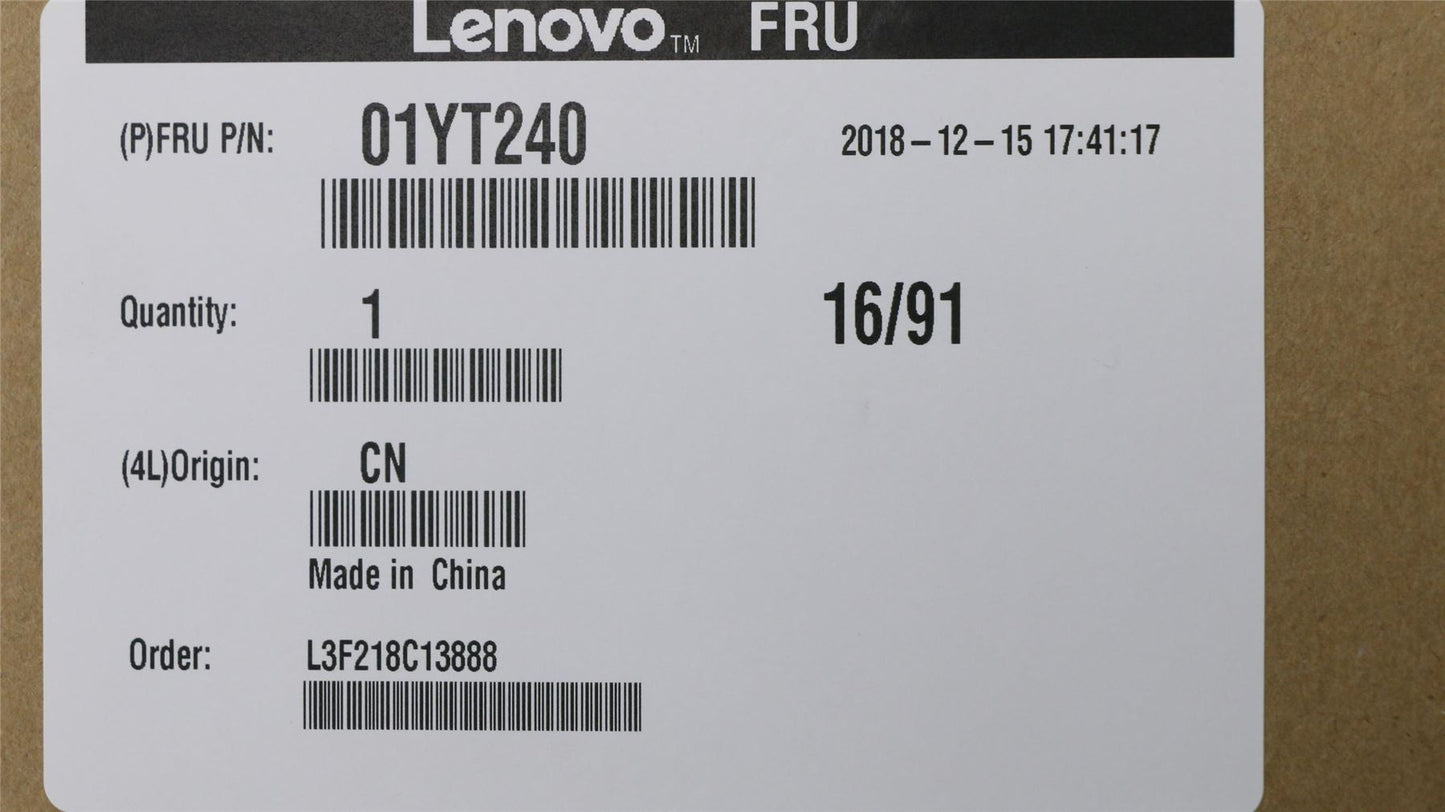 Lenovo ThinkPad P51 P50 LCD Cover Rear Back Housing Black 01YT240