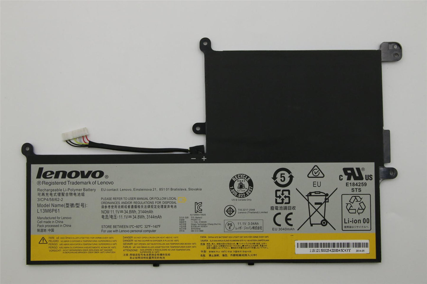 Lenovo Felx11 SP/A L13M6P61 11.1V34.8Wh6cellbty 121500254