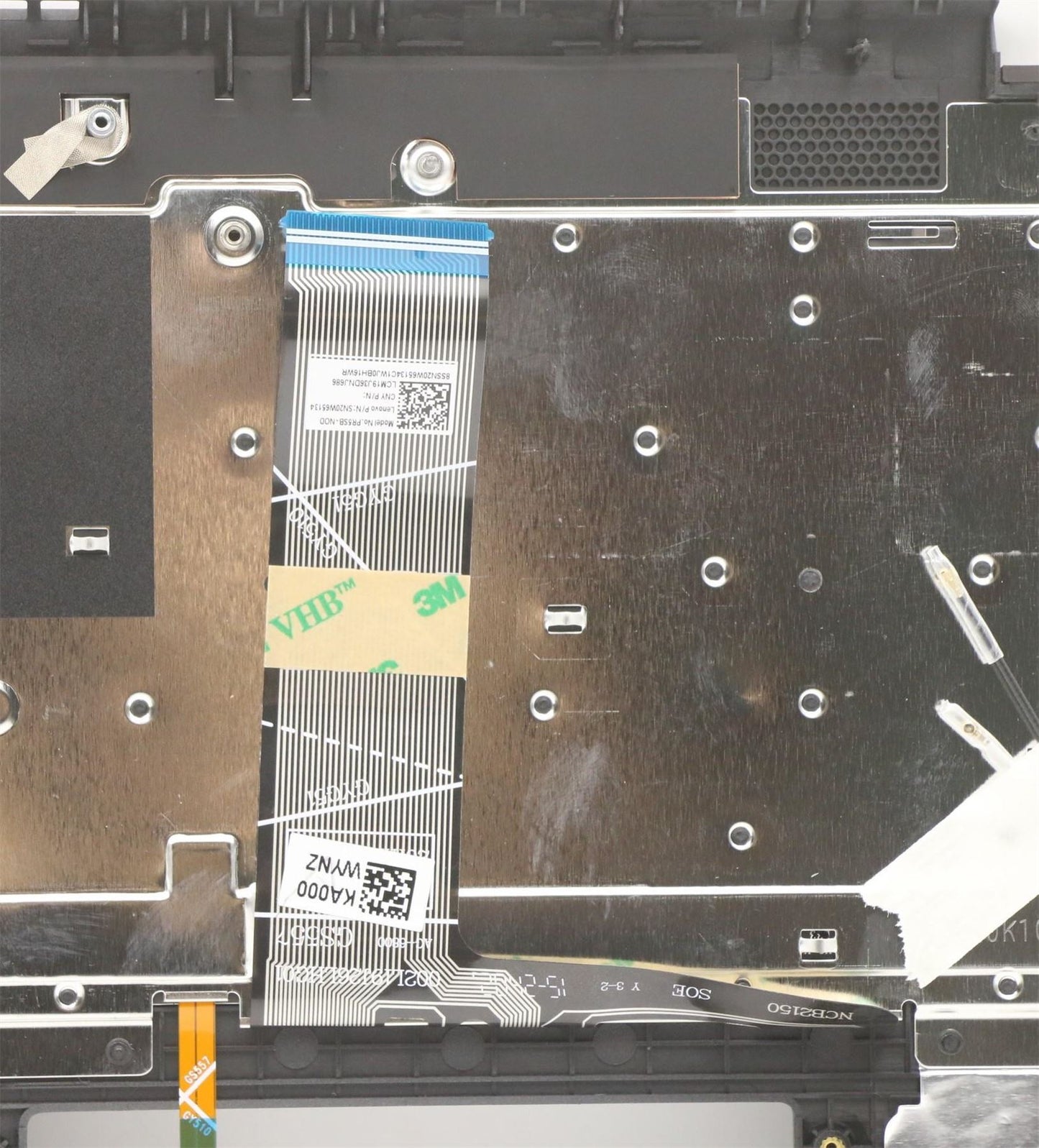 Lenovo Flex 5-15ALC05 Palmrest Cover Keyboard Nordic Grey Backlit 5CB1B96323