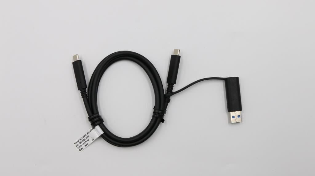 Lenovo Dock Hybrid USB-C with USB-A Dock USB-C Cable With Dongle 03X7470