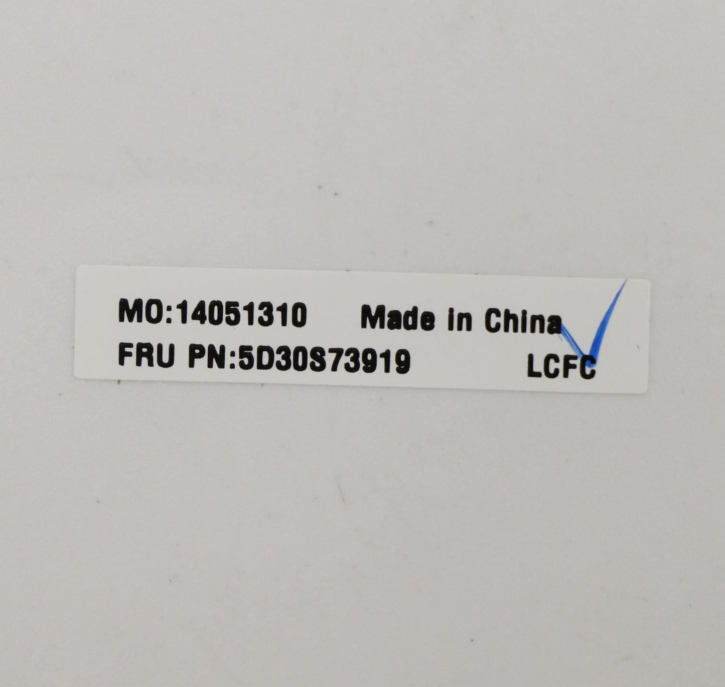 Lenovo FRU DOOR DUMMY_SM_CARD_ASSY 5D30S73919