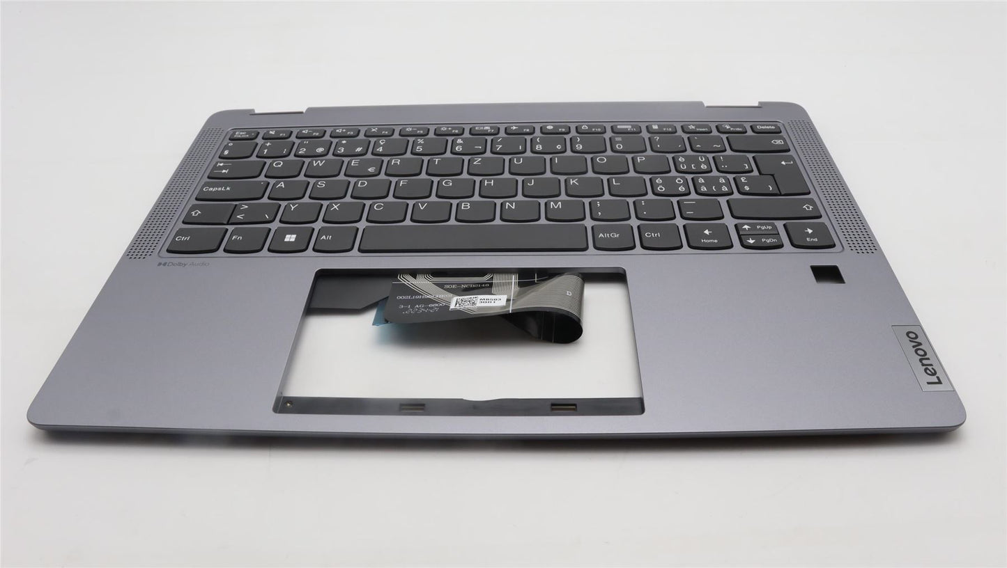 Lenovo IdeaPad 5 14IRU8 Keyboard Palmrest Top Cover Swiss Artic Grey 5CB1L30712