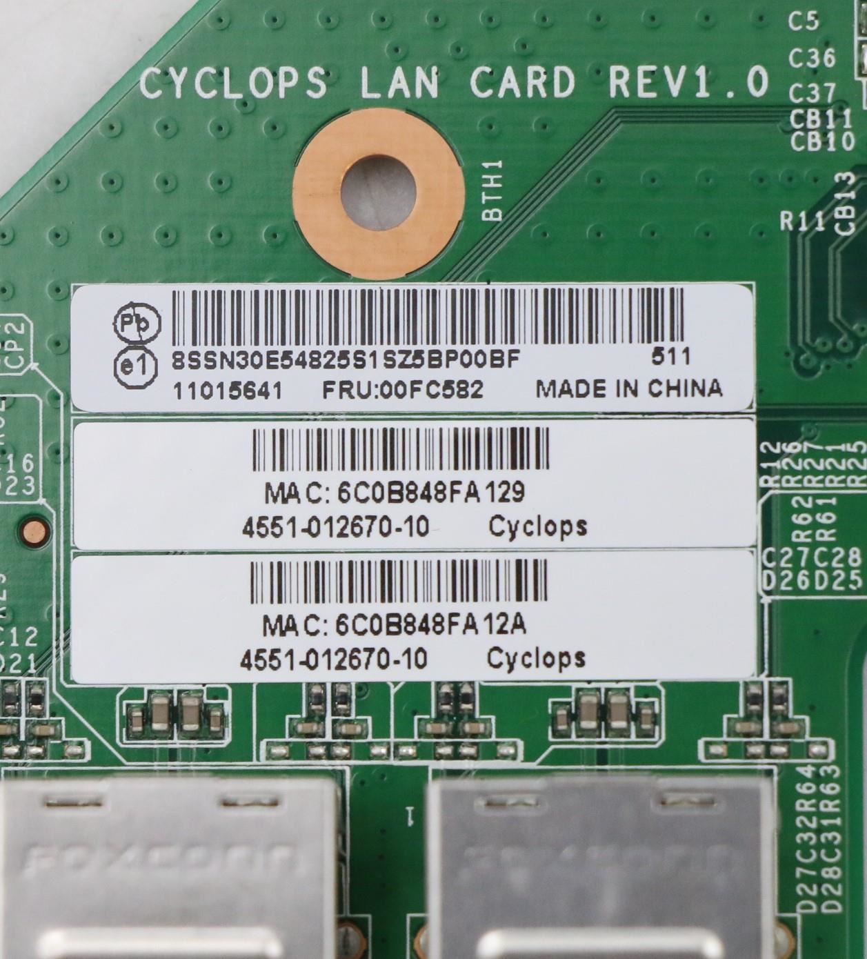 Lenovo NETWRK_CRD Cyclops PCI-E i210 LAN Card 00FC582