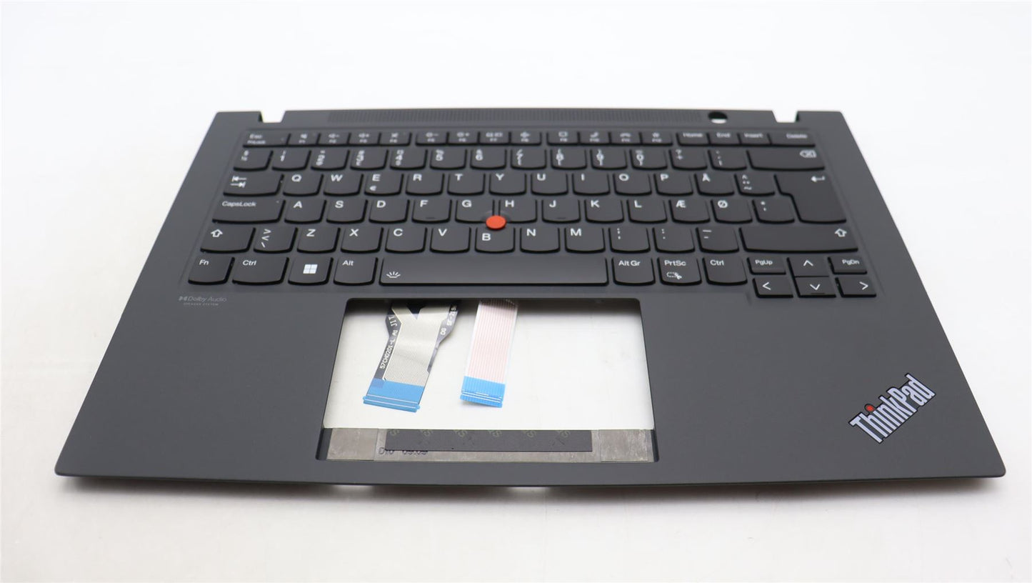 Lenovo ThinkPad T14s Gen 2 Keyboard Palmrest Top Cover Danish Black 5M11C48045