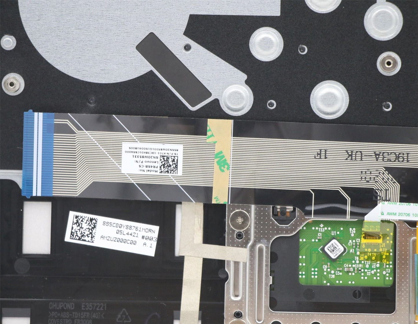 Lenovo IdeaPad 5-14ARE05 Palmrest Cover Touchpad Keyboard Silver 5CB1A13862