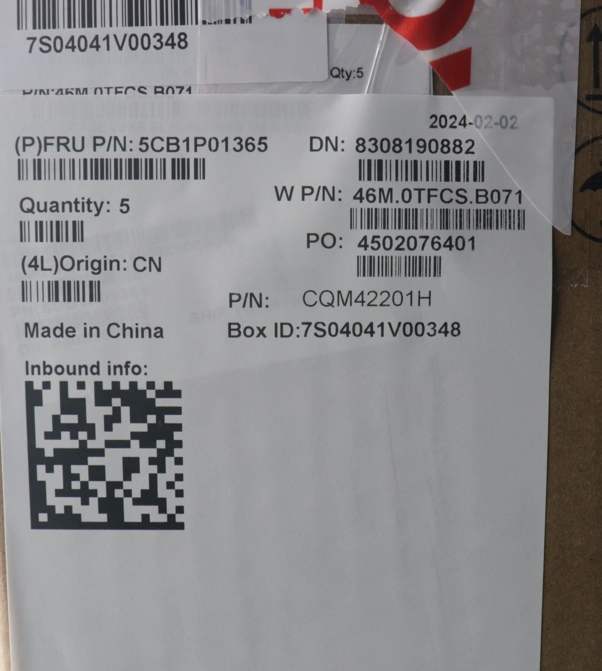 Lenovo ThinkBook 16 G6 IRL Palmrest Cover Touchpad Keyboard US Europe 5CB1P01365