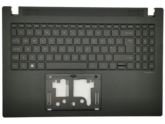 Acer Travelmate P215-54 Palmrest Cover Keyboard UK Black Backlit 6B.VVRN7.031