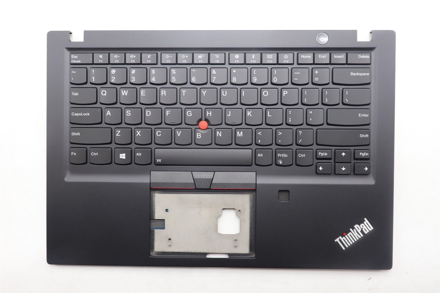 Lenovo ThinkPad T490s Keyboard Palmrest Top Cover US Black Backlit 02HM280