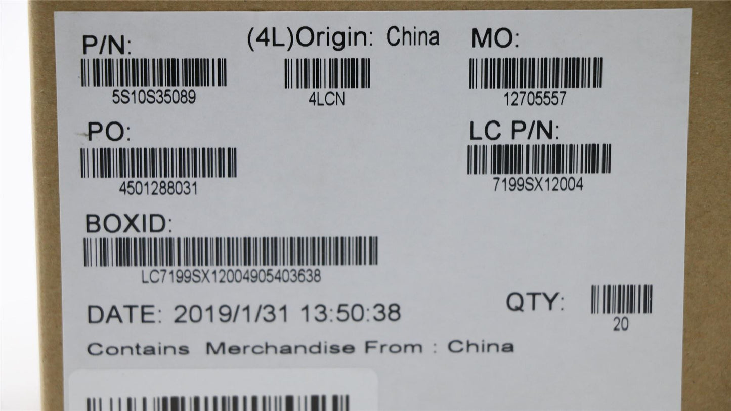 Lenovo 5S10S35089 SCREWL81MV2.5D5LK5.5D