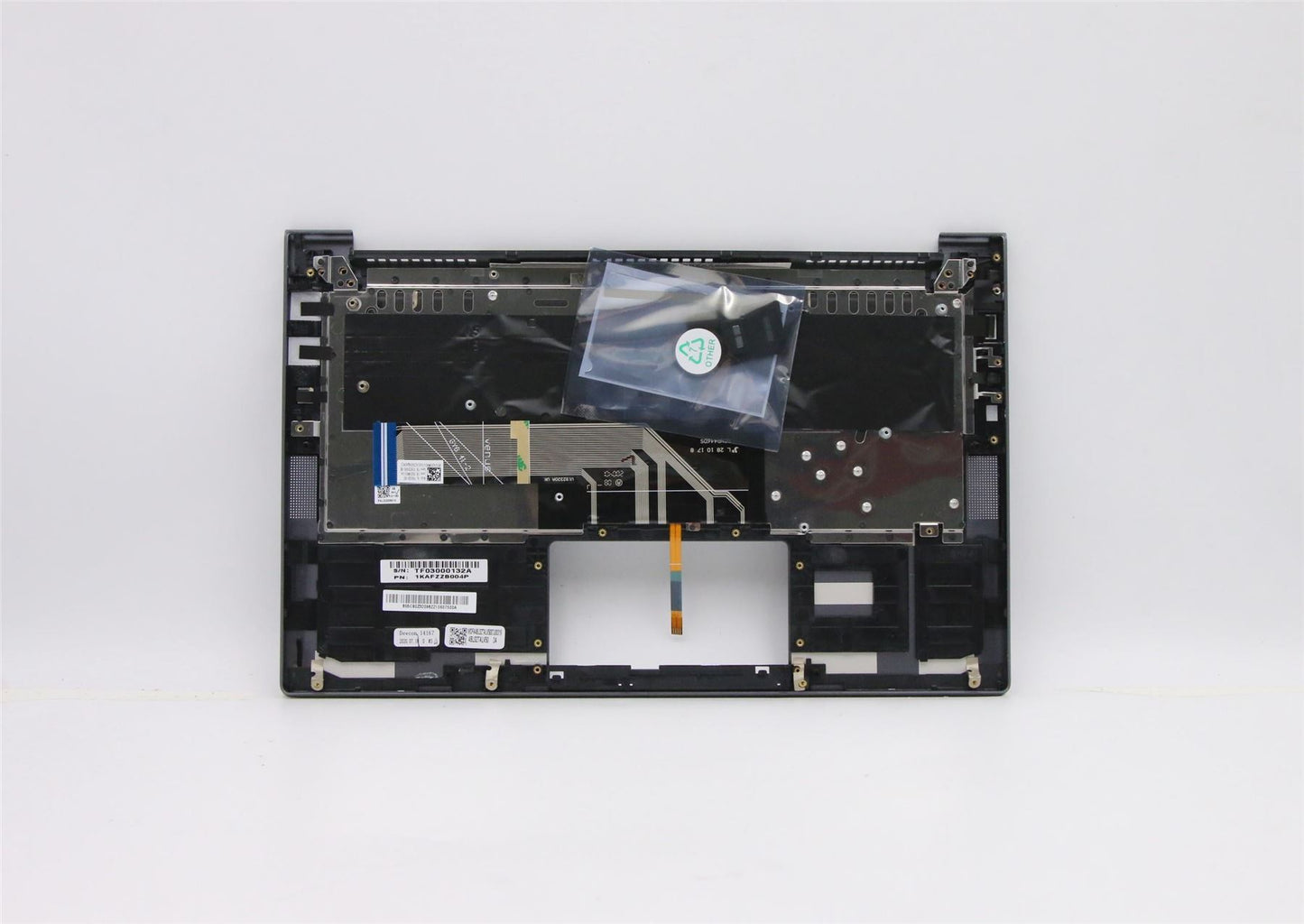 Lenovo Yoga 7-14ARE05 Palmrest Cover Touchpad Keyboard Belgian Grey 5CB0Z32098