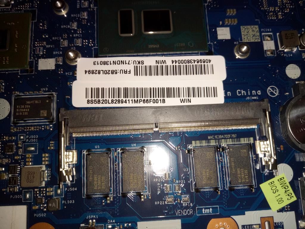 Lenovo IdeaPad 110-15ISK Motherboard Mainboard DIS Intel i5-6200U 4GB 5B20L82894