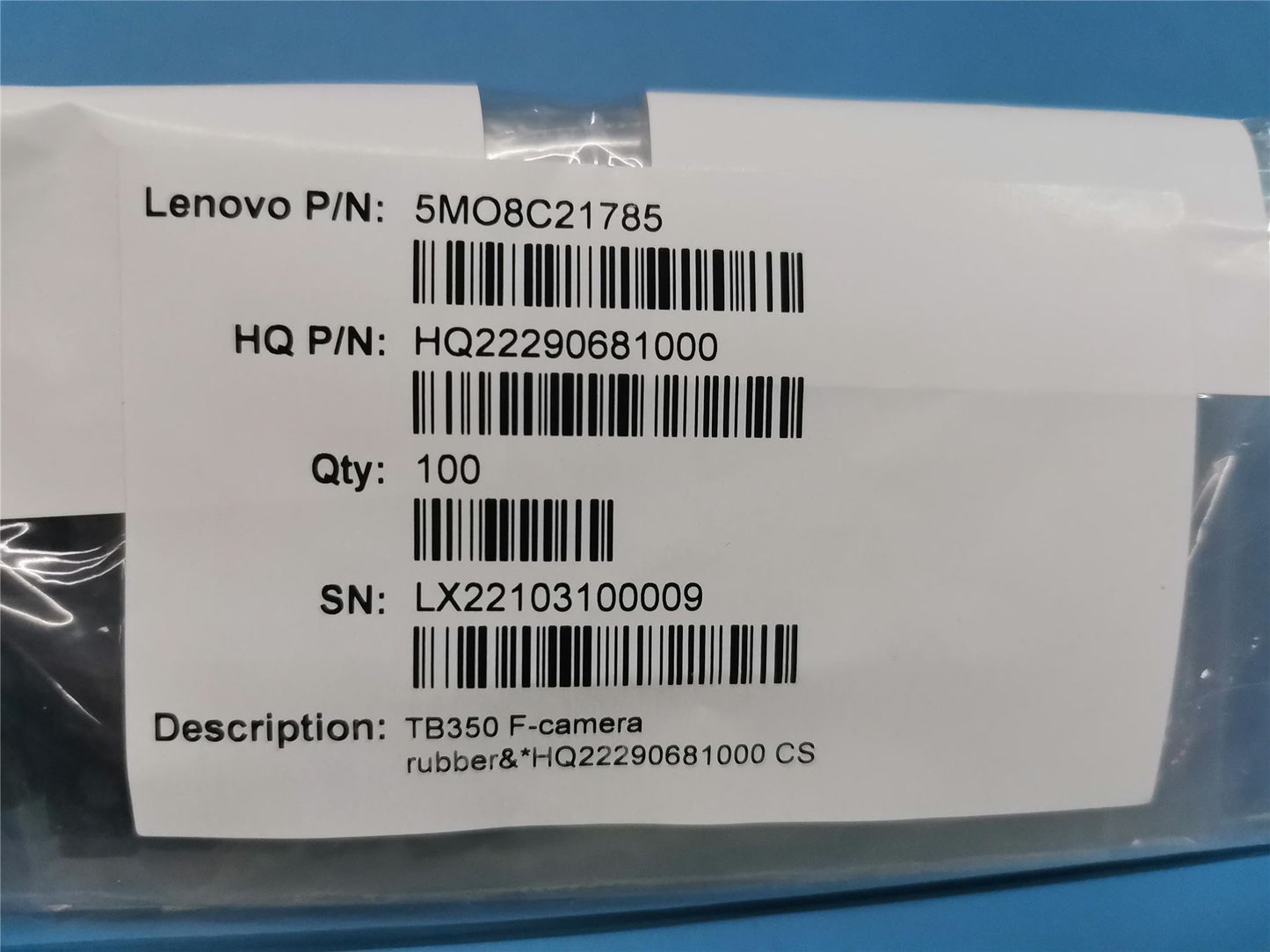 Lenovo TB350 F-camera rubber&*HQ22290681000 CS 5MO8C21785