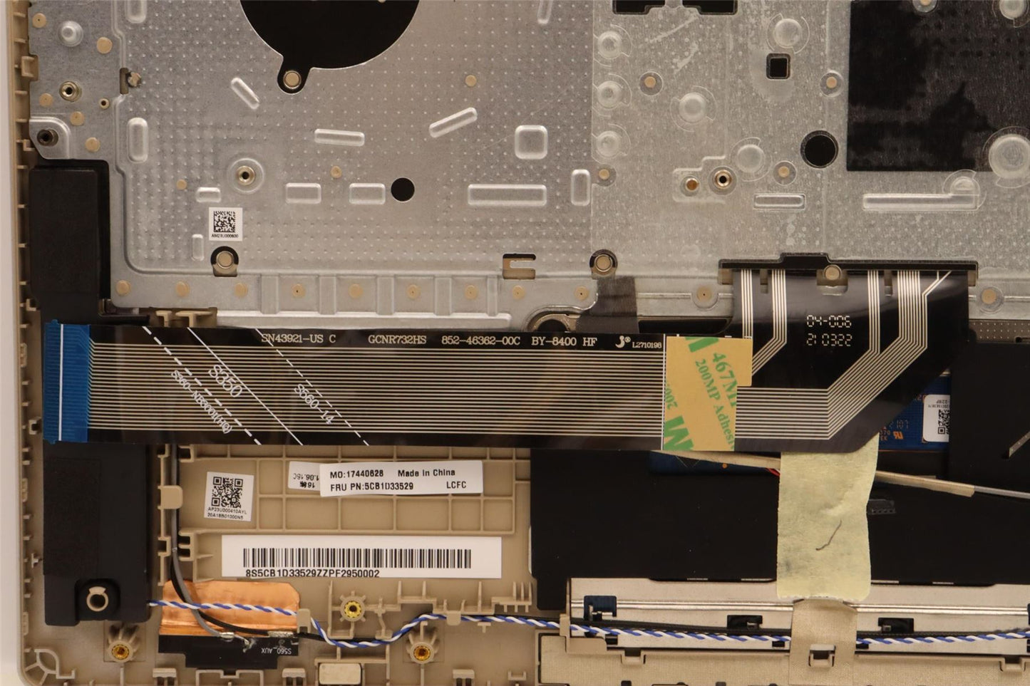 Lenovo Upper Case ASM_EURO ENG L82M8SDNBL 5CB1D33529