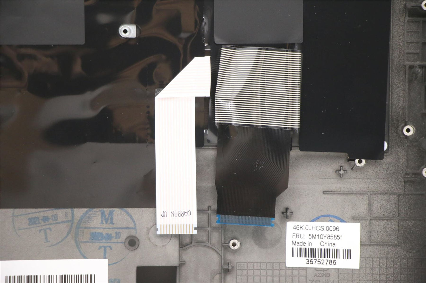 Lenovo Yoga X13 1 Keyboard Palmrest Top Cover Danish Black Backlit 5M10Y85850