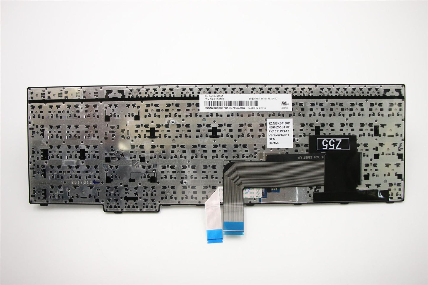 Lenovo ThinkPad E570 E575 Keyboard Danish Black 01AX129