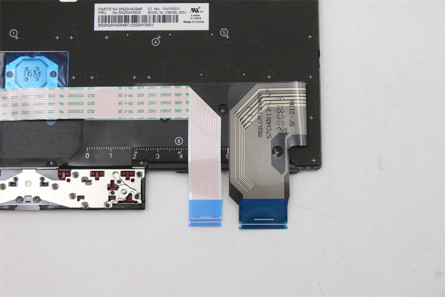Lenovo ThinkPad L13 2 X13 Keyboard Russain Black 5N20V43020