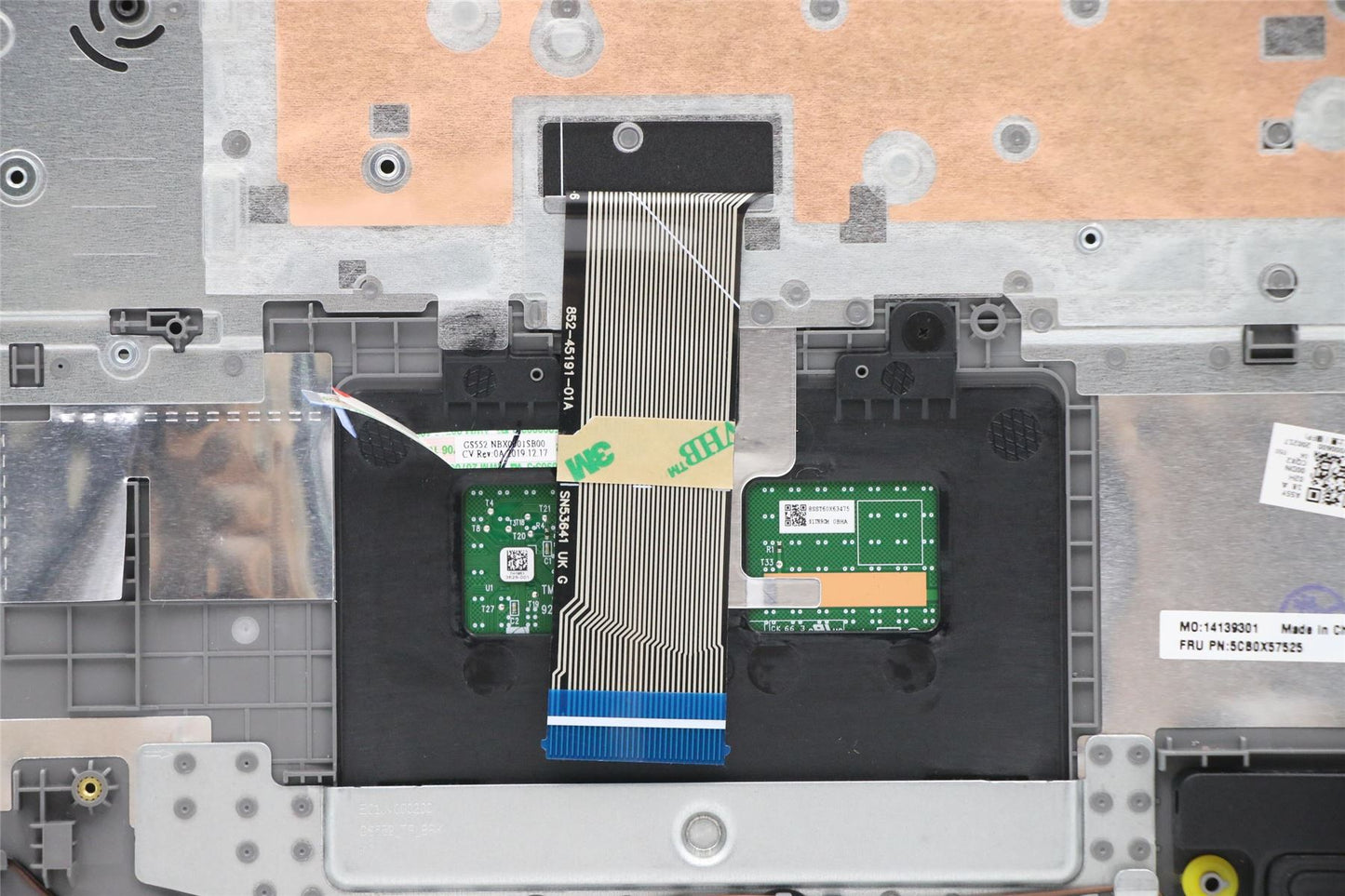 Lenovo IdeaPad 3-15ARE05 3-15IIL05 Keyboard Palmrest Top Cover Nordic 5CB0X57525
