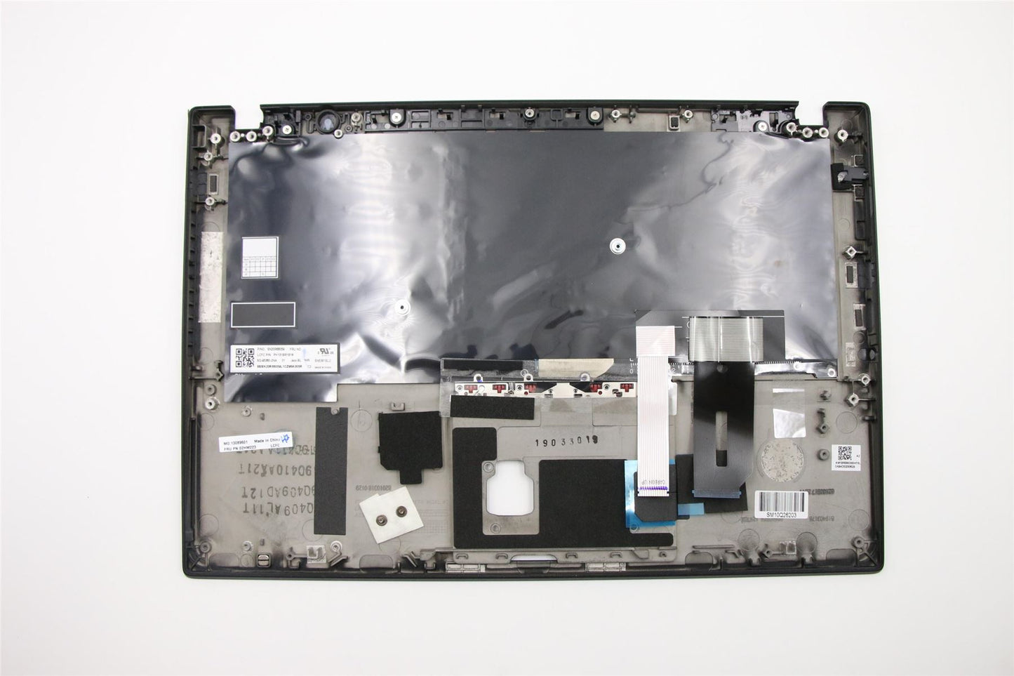 Lenovo ThinkPad T490s Keyboard Palmrest Top Cover Norwegian Black 02HM223