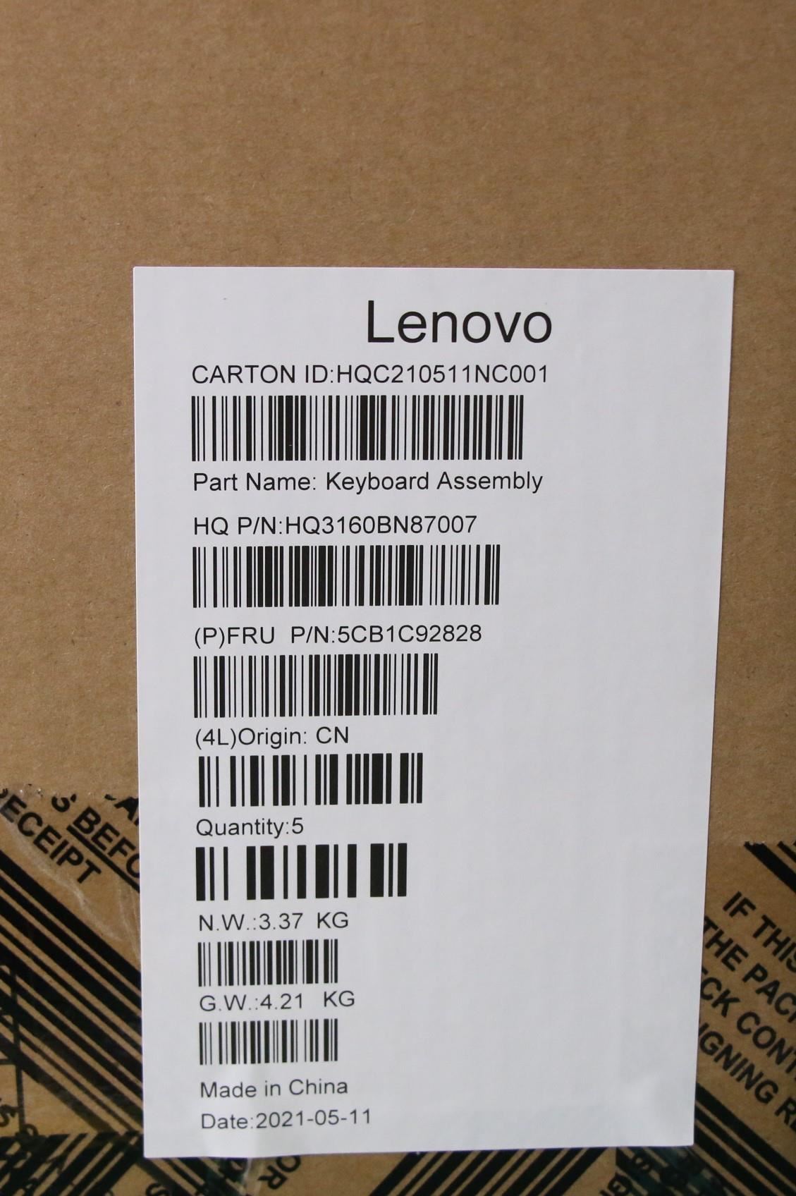 Lenovo IdeaPad 3 14M836 Palmrest Cover Touchpad Keyboard UK Europe 5CB1C92828