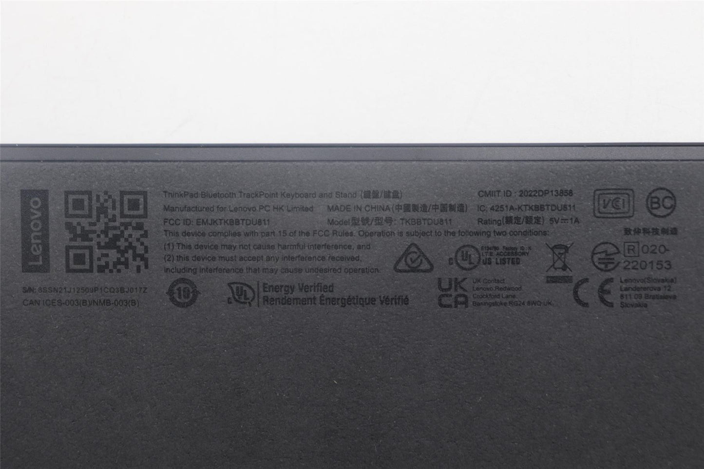 Lenovo NDA-V KBD,LBL-1,PMX,FRA 5N21J12546