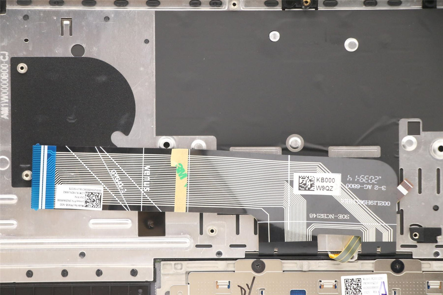 Lenovo Yoga 7 Pro-14ACH5 OD Keyboard Palmrest Top Cover Norwegian 5CB1D66019